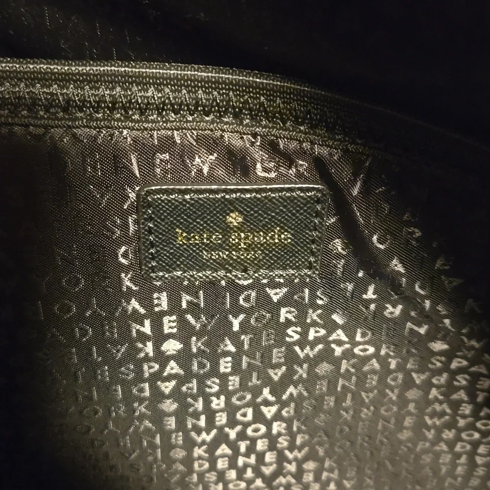 Kate Spade Black Backpack with Gold Accents - Picture 6 of 14